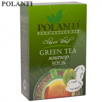 Чай POLANTI "GREEN tea Soursop" зелёный Цейлонский с фруктом Саусепа