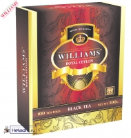 Чай WILLIAMS "Royal Ceylon" черный Цейлонский пакетированный на чашку 100 пакетов x 2 г