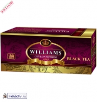 Чай WILLIAMS "Ceylon Sunrise" "Цейлонский Рассвет" черный Цейлонский высокогорный (high grow) 25 пакетиков по 1,5г