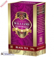 Чай WILLIAMS "English Breakfast" "Английский завтрак" черный Цейлонский (картон) 200 г