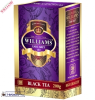 Чай WILLAMS "Earl Grey" "Эрл Грей" черный Цейлонский ст. Pekoe (картон) с бергамотом