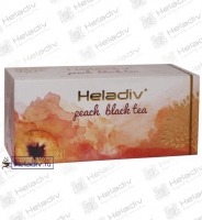 Чай Heladiv "Peach Black Tea" чёрный с персиком 25 пакетов x 2 г