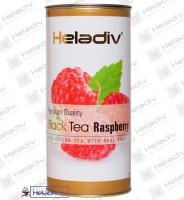 Чай Heladiv "Black Tea Raspberry" черный Цейлонский с малиной (туба) 100 г