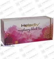 Чай Heladiv "Raspberry Black Tea" чёрный с малиной 25 пакетов x 2 г