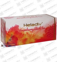 Чай Heladiv "STRAWBERRY Black Tea" чёрный с клубникой 25 пакетов x 2 г