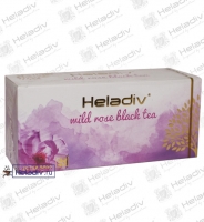 Чай Heladiv "Wild Rose Black Tea" чёрный с шиповником 25 пакетов x 2 г