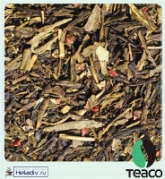 Чай TEA-CO "Земляника со сливками" зеленый Китайский, Сенча с земляникой и чёрной смородиной