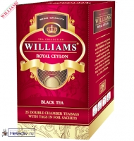 Чай WILLAMS "Royal Ceylon" черный Цейлонский пакетированный в Саше 25 пакетов x 2 г