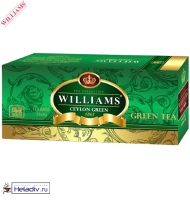 Чай WILLAMS "Ceylon Green" зеленый Цейлонский пакетированный на чашку 25 пакетов x 2 г