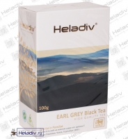 Чай Heladiv "EARL GREY Pekoe" чёрный Эрл-Грей среднелистовой (картон) с ароматом бергамота