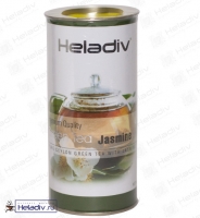 Чай Heladiv "Green Tea Jasmine" зелёный высокогорный Цейлонский с жасмином (туба) 100 г
