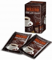 Кофе MADEO "Бразилия Ipanema Icatu" элитный молотый для заваривания в чашке в индивидуальных пакетиках (10 шт.×10 г) 100 г