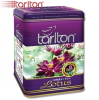 Чай TARLTON "Green Tea LOTUS" зелёный цейлонский чай с Лотосом в ж/б 250 г